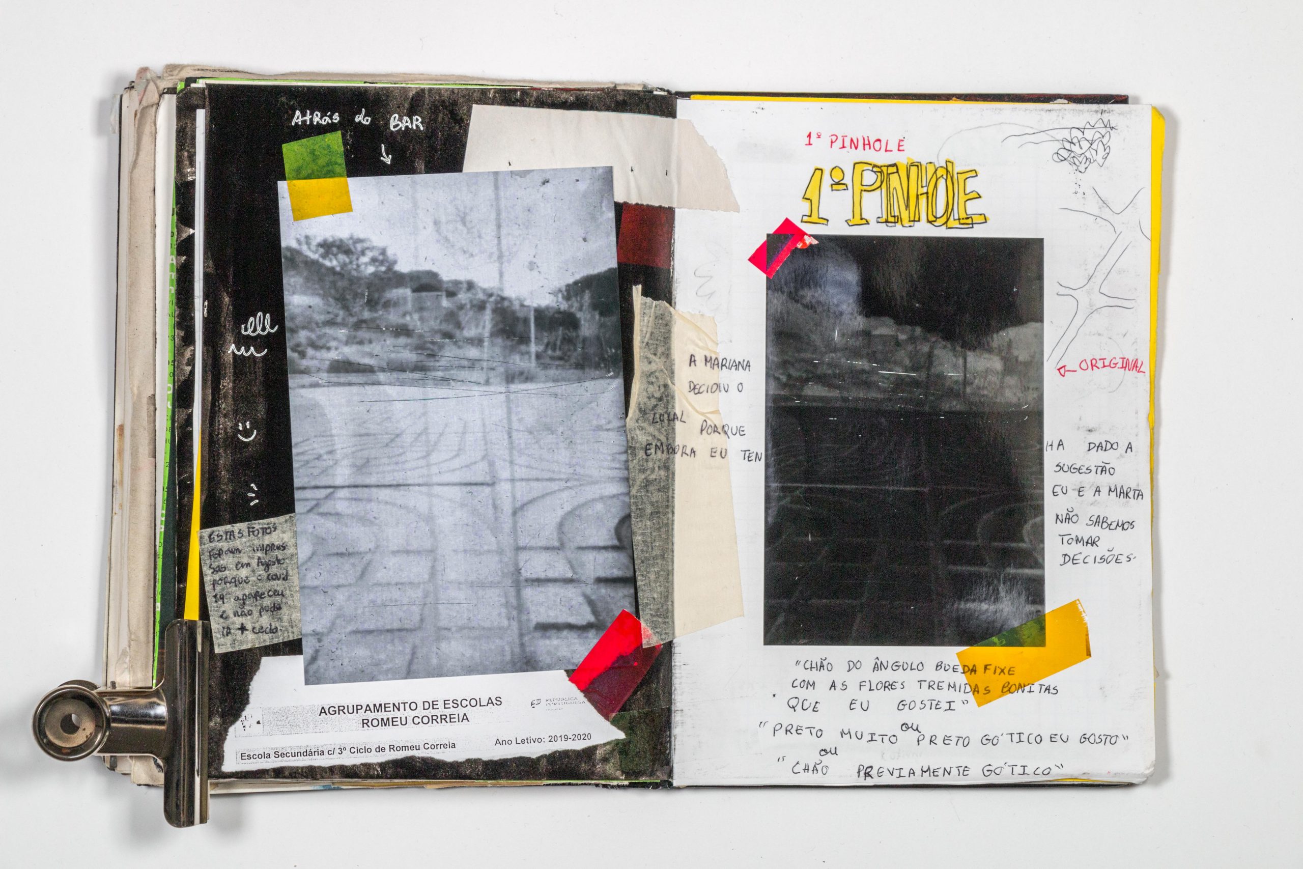 CCaderno de Projeto | Tomás DiasProjeto Arte e Ciência 19/20